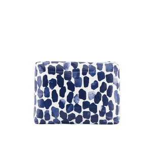wet dry bag with blue and white pattern oh coconuts.