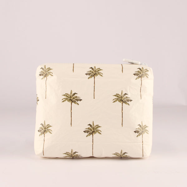Medium Beach Pouch - LA Palms - oh coconuts.