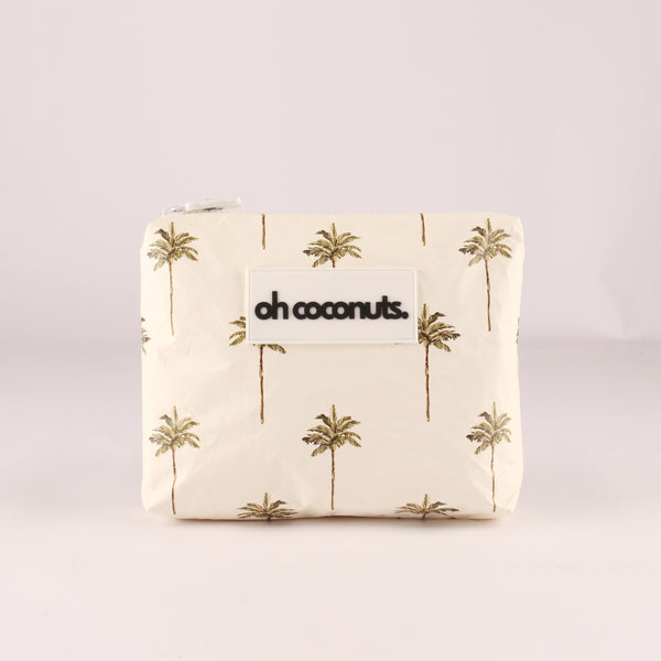 Medium Beach Pouch - LA Palms - oh coconuts.